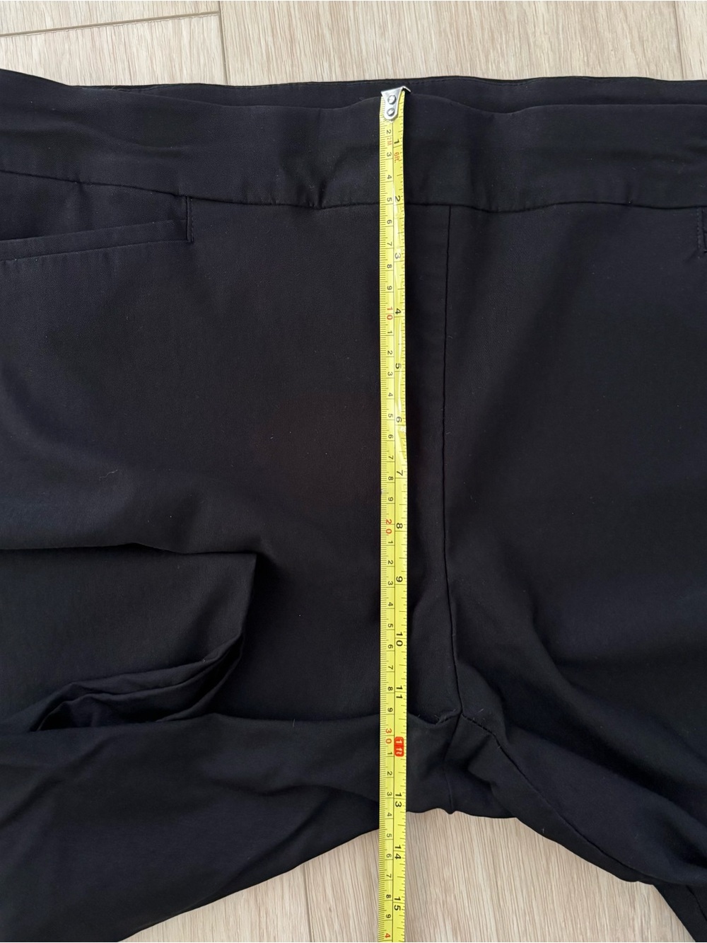 Chico’s Women’s black stretch flat-front straight leg pants 3R / 16 Reg - Picture 8 of 12
